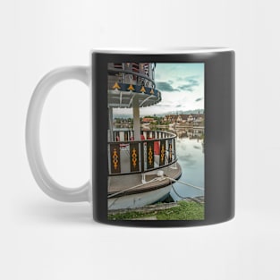 Boat on the River Bure in Horning, Norfolk Mug